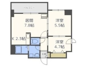 LEE北9条の物件間取画像